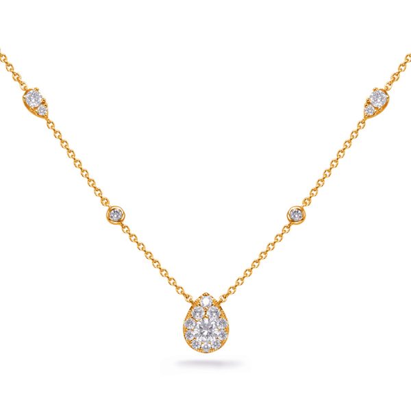 Yellow Gold Diamond Necklace