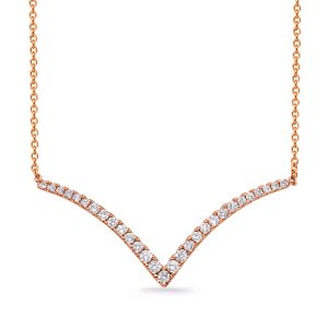 Rose Gold Diamond Necklace