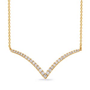 Yellow Gold Diamond Necklace