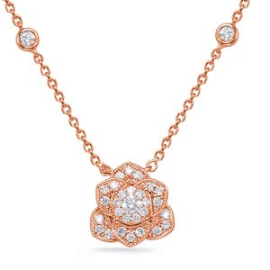 Rose Gold Diamond Necklace