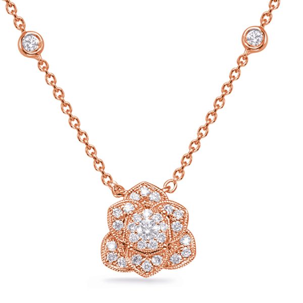 Rose Gold Diamond Necklace