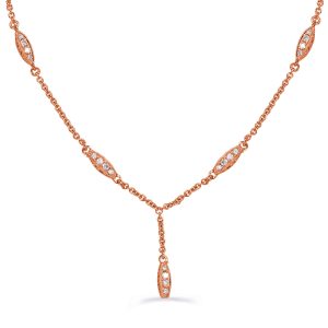 Rose Gold Diamond Necklace