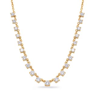 Yellow Gold Diamond Necklace