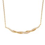 Yellow Gold Diamond Necklace