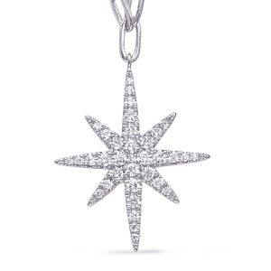 White Gold Diamond Necklace White Gold Diamond Necklace