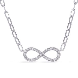 White Gold Diamond Necklace White Gold Diamond Necklace