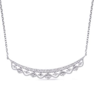 White Gold Diamond Necklace White Gold Diamond Necklace