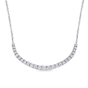 White Gold Diamond Necklace White Gold Diamond Necklace