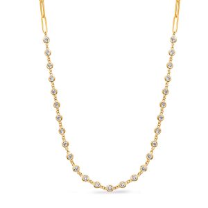 Yellow Gold Diamond Necklace Yellow Gold Diamond Necklace