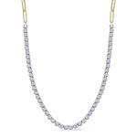 Yellow & White Gold Diamond Necklace