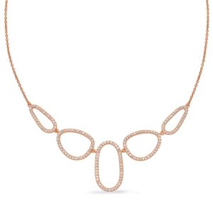 Rose Gold Diamond Necklace Rose Gold Diamond Necklace