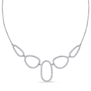 White Gold Diamond Necklace White Gold Diamond Necklace