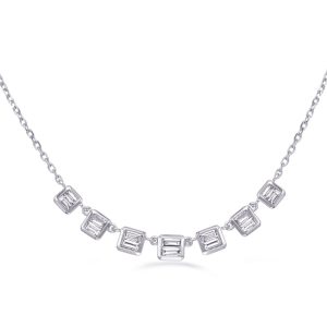 White Gold Diamond Necklace White Gold Diamond Necklace
