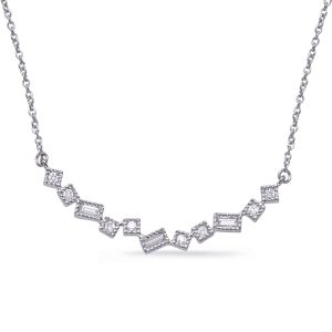 White Gold Diamond Necklace White Gold Diamond Necklace