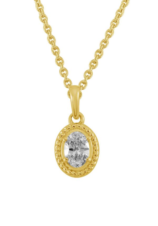 Yellow Gold Diamond Necklace