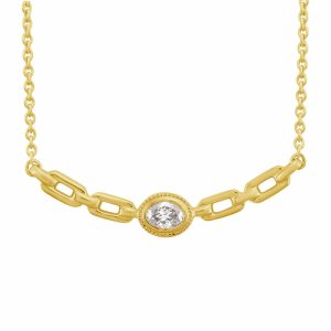Yellow Gold Diamond Necklace