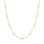 Yellow Gold Diamond Necklace