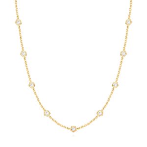 Yellow Gold Diamond Necklace Yellow Gold Diamond Necklace