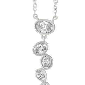 White Gold Diamond Necklace White Gold Diamond Necklace