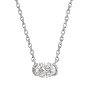 White Gold Diamond Necklace White Gold Diamond Necklace