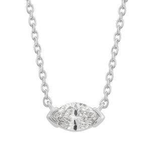 White Gold Diamond Necklace White Gold Diamond Necklace