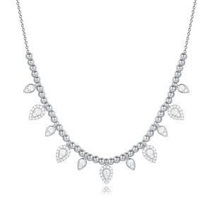 White Gold Diamond Necklace White Gold Diamond Necklace