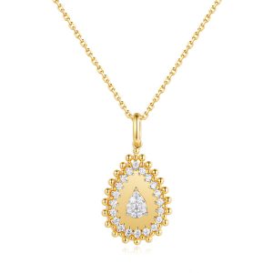 Yellow Gold Diamond Necklace