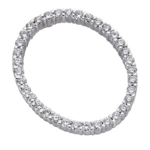 White Gold Oval Pendant