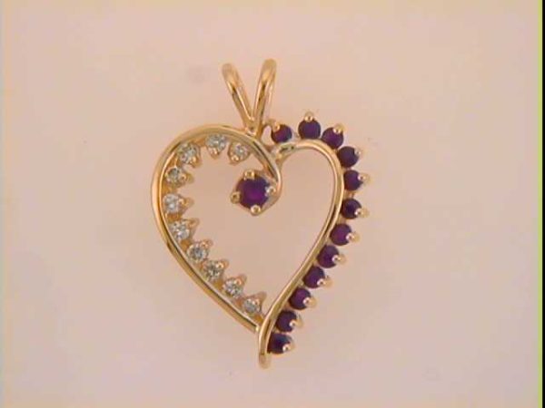 Ruby & Diamond Heart
