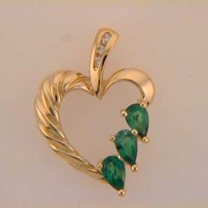 Emerald & Diamond Pendant