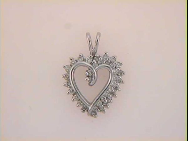 Diamond Heart White Gold