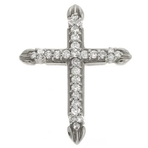White Gold Diamond Cross White Gold Diamond Cross
