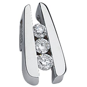 White Gold Diamond Slider White Gold Diamond Slider