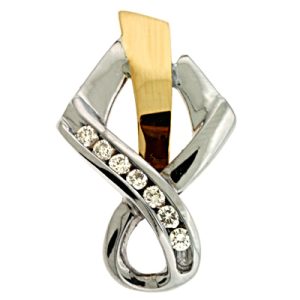 Yellow & White Gold Diamond Pendant Yellow & White Gold Diamond Pendant