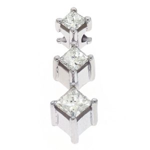 Three Stone Diamond Pendant
