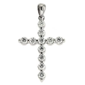 White Gold Diamond Cross White Gold Diamond Cross