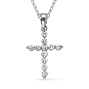 White Gold Diamond Cross White Gold Diamond Cross