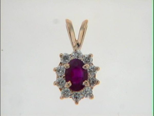 Ruby & Diamond Pemdant