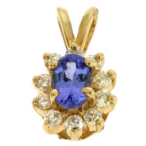 Tanzanite & Diamond Pendant Tanzanite & Diamond Pendant