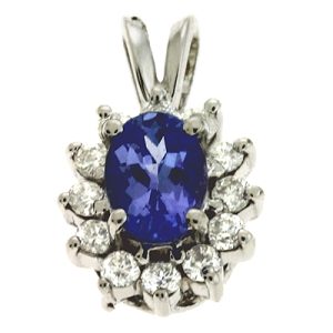 Tanzanite & Diamond Pendant Tanzanite & Diamond Pendant