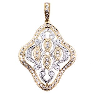 White & Yellow Gold Pendant White & Yellow Gold Pendant