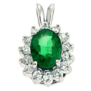 Emerald & Diamond Pendant
