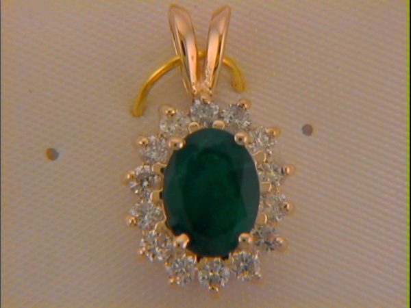 Emerald & Diamond Pendant