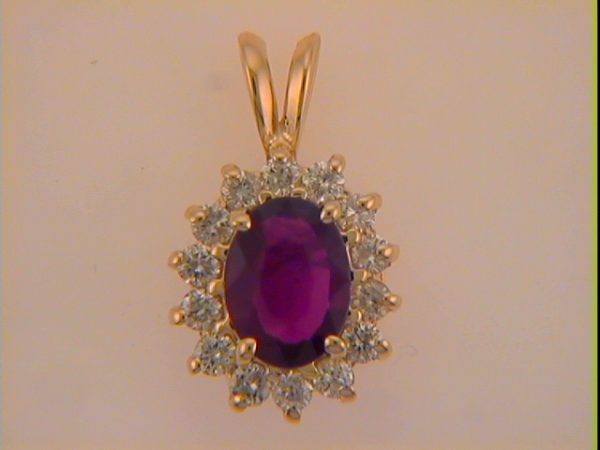 Ruby & Diamond Pendant