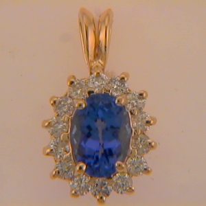 Tanzanite. & Diamond Pendant Tanzanite. & Diamond Pendant