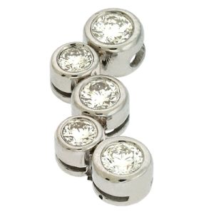 White Gold Bezels Pendant