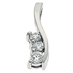 White Gold Diamond Slider