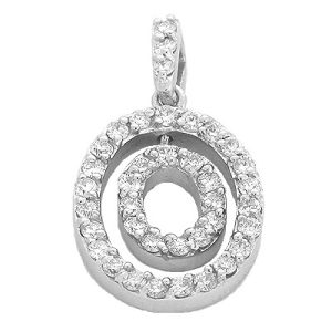 White Gold Diamond Pendant