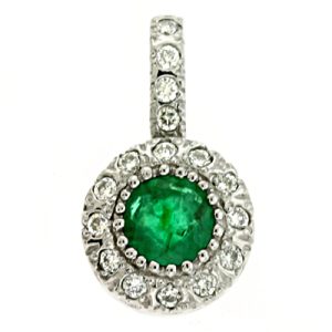 Emerald & Diamond Pendant