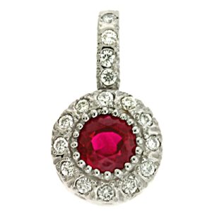 Ruby & Diamond Pendant